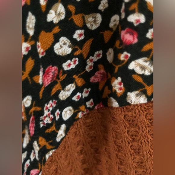 Umgee 2 for $15 Waffle Knit Open Front Cardigan w/Pockets & Patchwork IMMACULATE - Picture 7 of 9